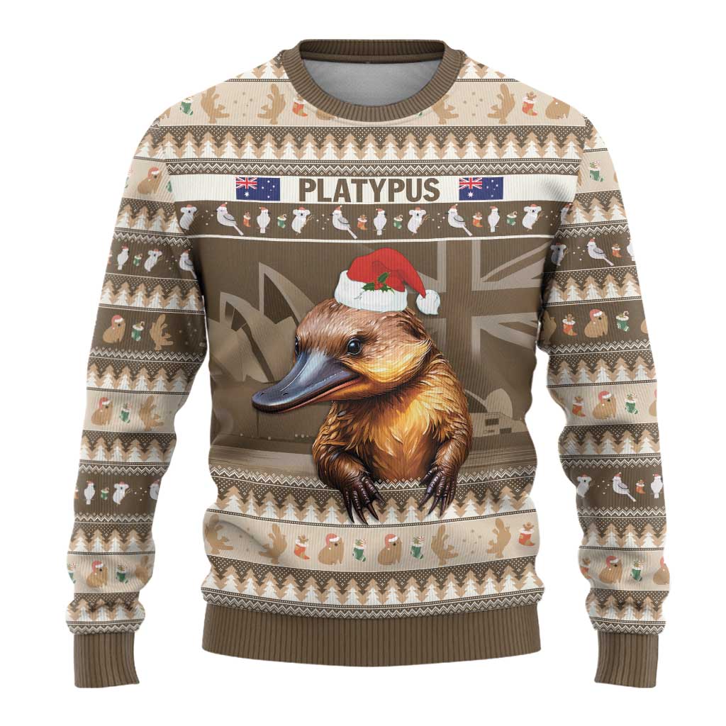 Aussie Platypus Ugly Christmas Sweater Merry Christmas