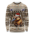 Aussie Platypus Long Sleeve Shirt Merry Christmas