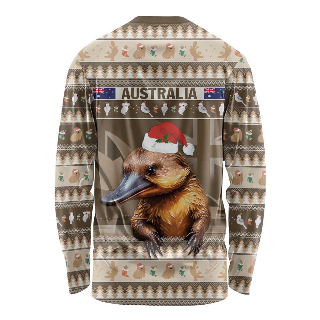Aussie Platypus Long Sleeve Shirt Merry Christmas