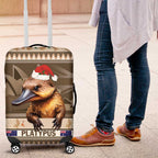 Aussie Platypus Luggage Cover Merry Christmas