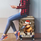 Aussie Platypus Luggage Cover Merry Christmas