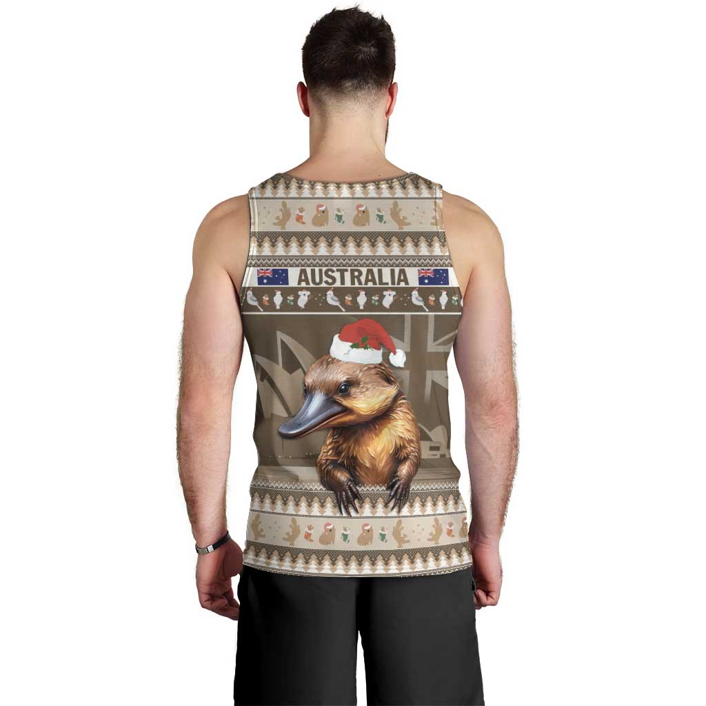 Aussie Platypus Men Tank Top Merry Christmas