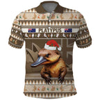 Aussie Platypus Polo Shirt Merry Christmas