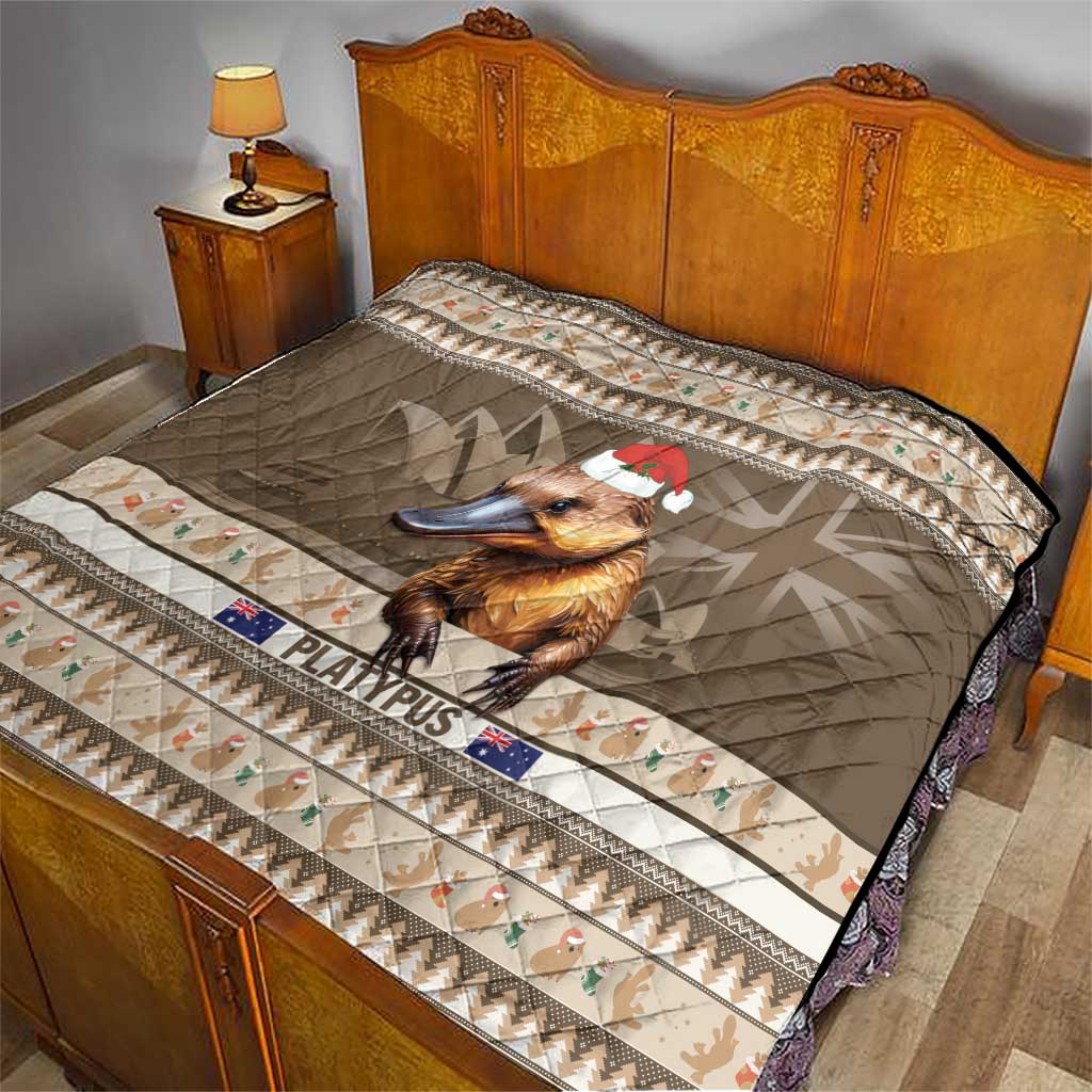 Aussie Platypus Quilt Merry Christmas