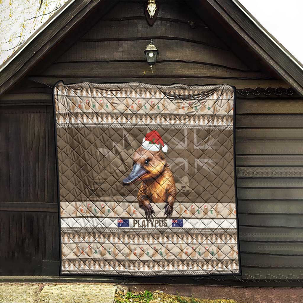 Aussie Platypus Quilt Merry Christmas