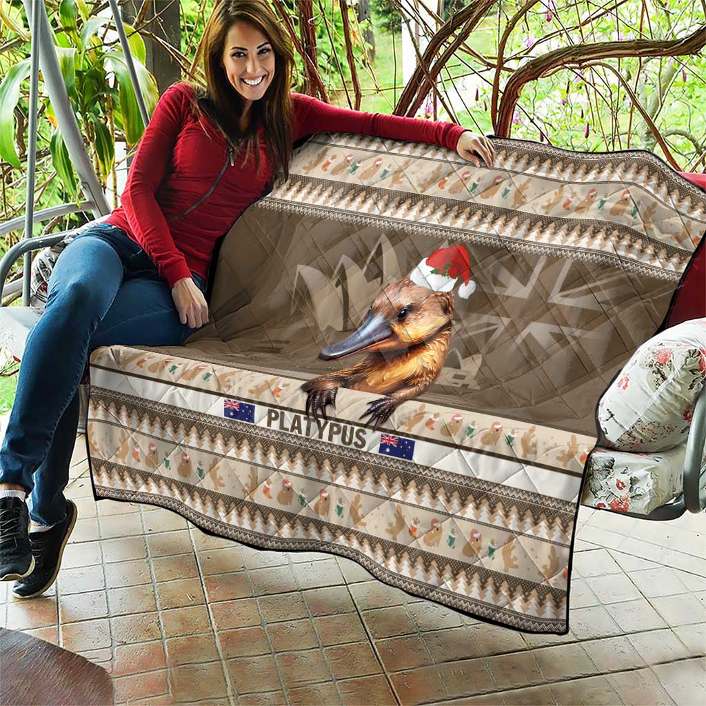 Aussie Platypus Quilt Merry Christmas