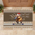 Aussie Platypus Rubber Doormat Merry Christmas