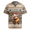 Aussie Platypus Rugby Jersey Merry Christmas