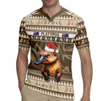 Aussie Platypus Rugby Jersey Merry Christmas