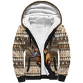 Aussie Platypus Sherpa Hoodie Merry Christmas