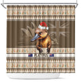 Aussie Platypus Shower Curtain Merry Christmas