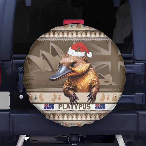 Aussie Platypus Spare Tire Cover Merry Christmas