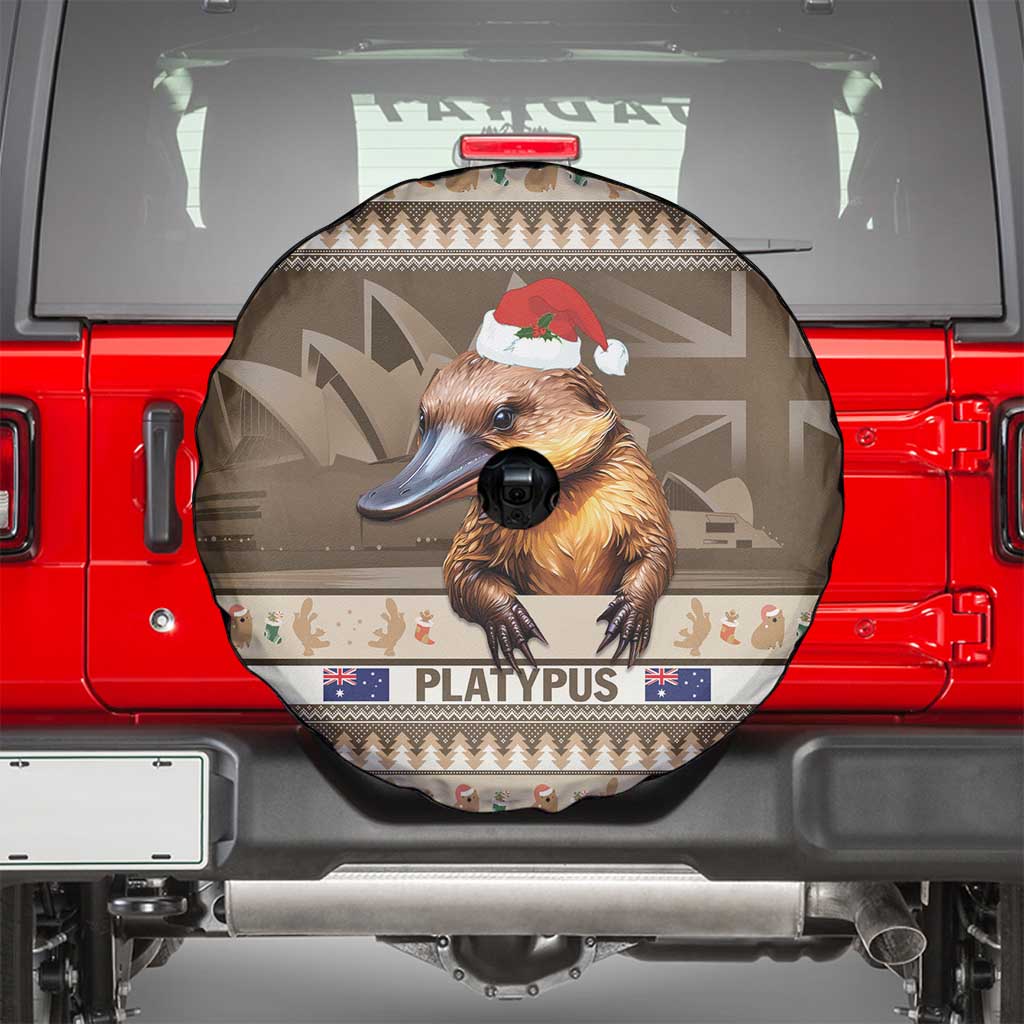 Aussie Platypus Spare Tire Cover Merry Christmas