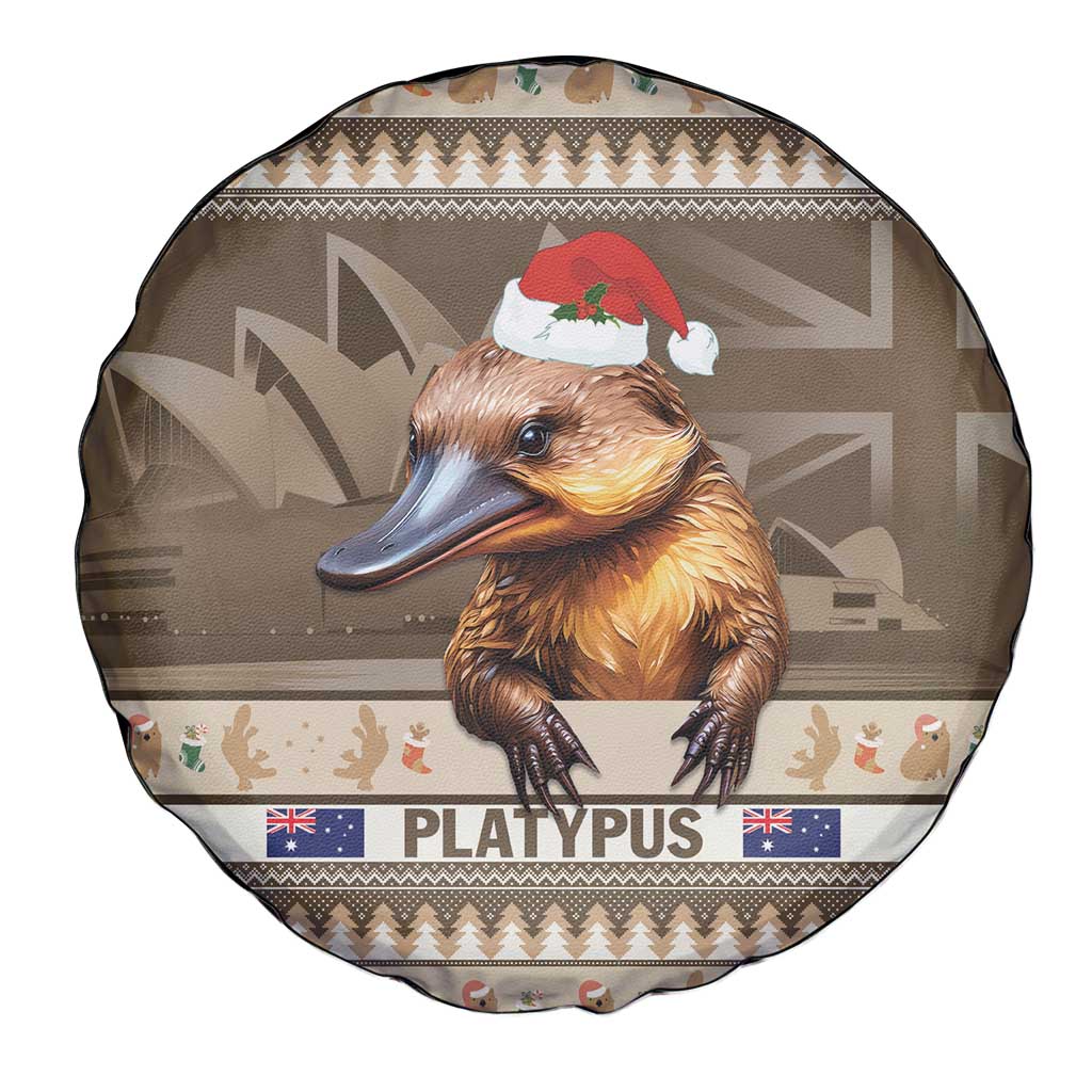 Aussie Platypus Spare Tire Cover Merry Christmas