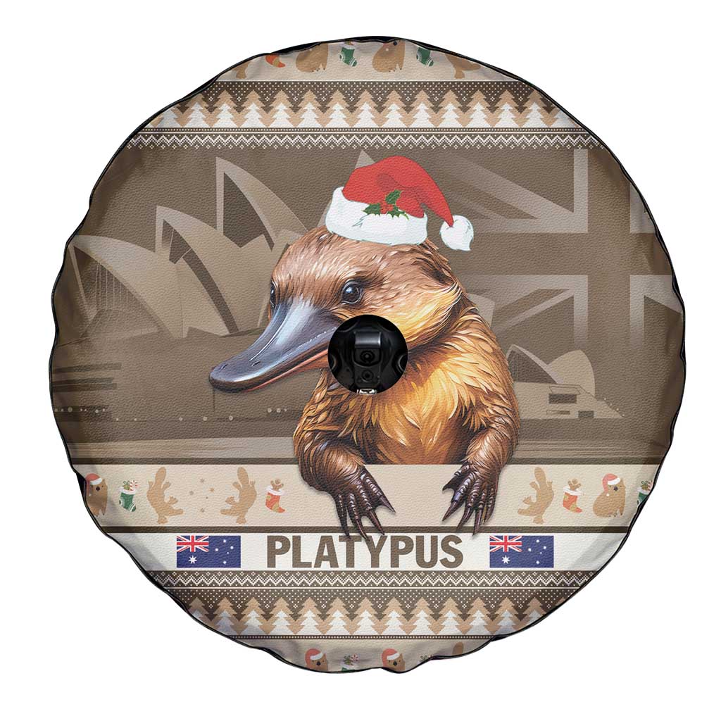 Aussie Platypus Spare Tire Cover Merry Christmas