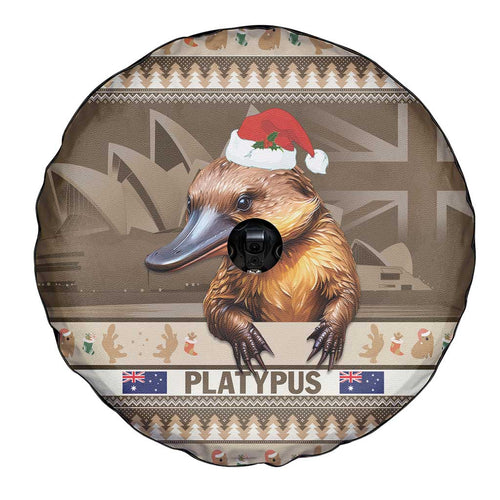 Aussie Platypus Spare Tire Cover Merry Christmas