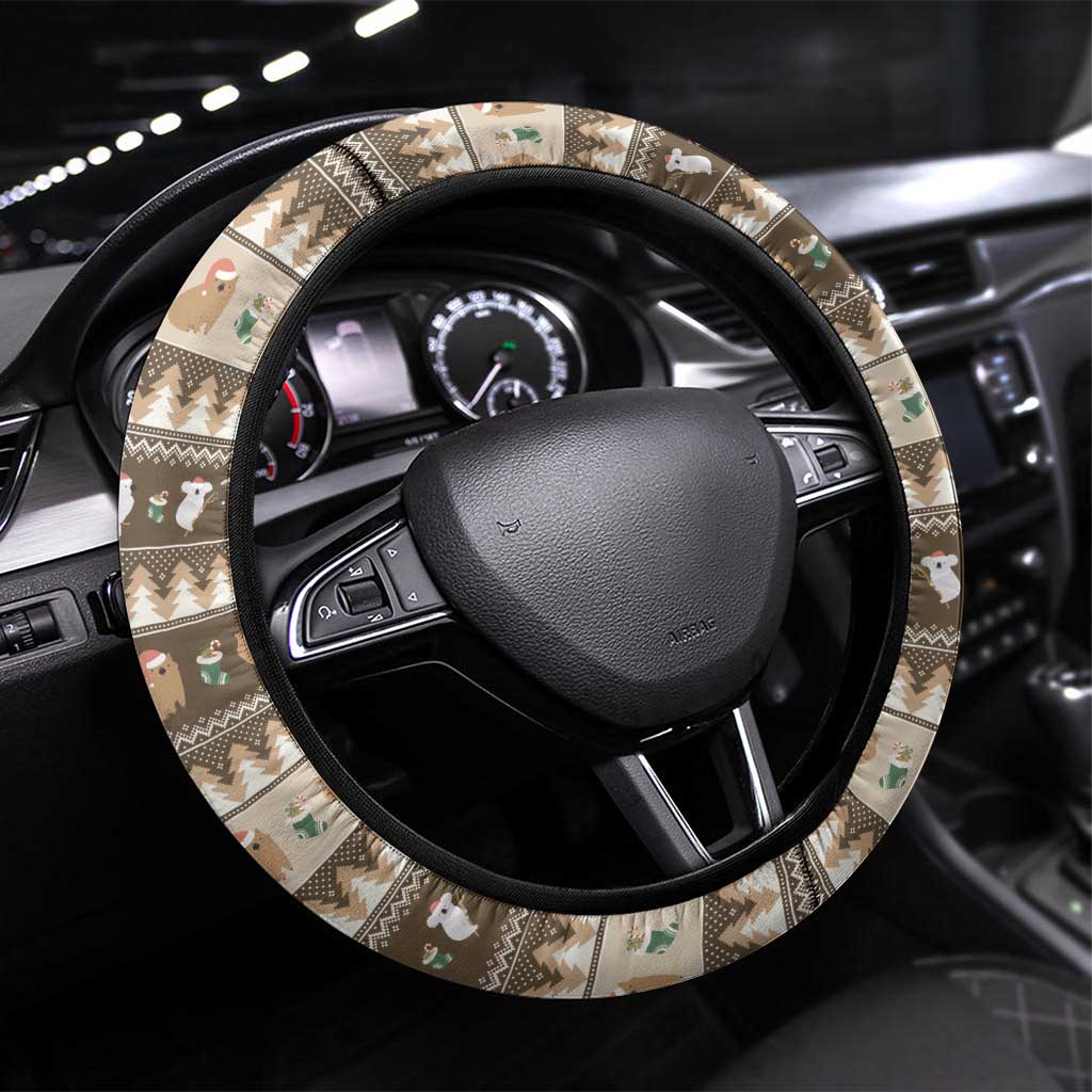 Aussie Platypus Steering Wheel Cover Merry Christmas