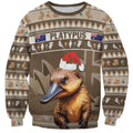 Aussie Platypus Sweatshirt Merry Christmas