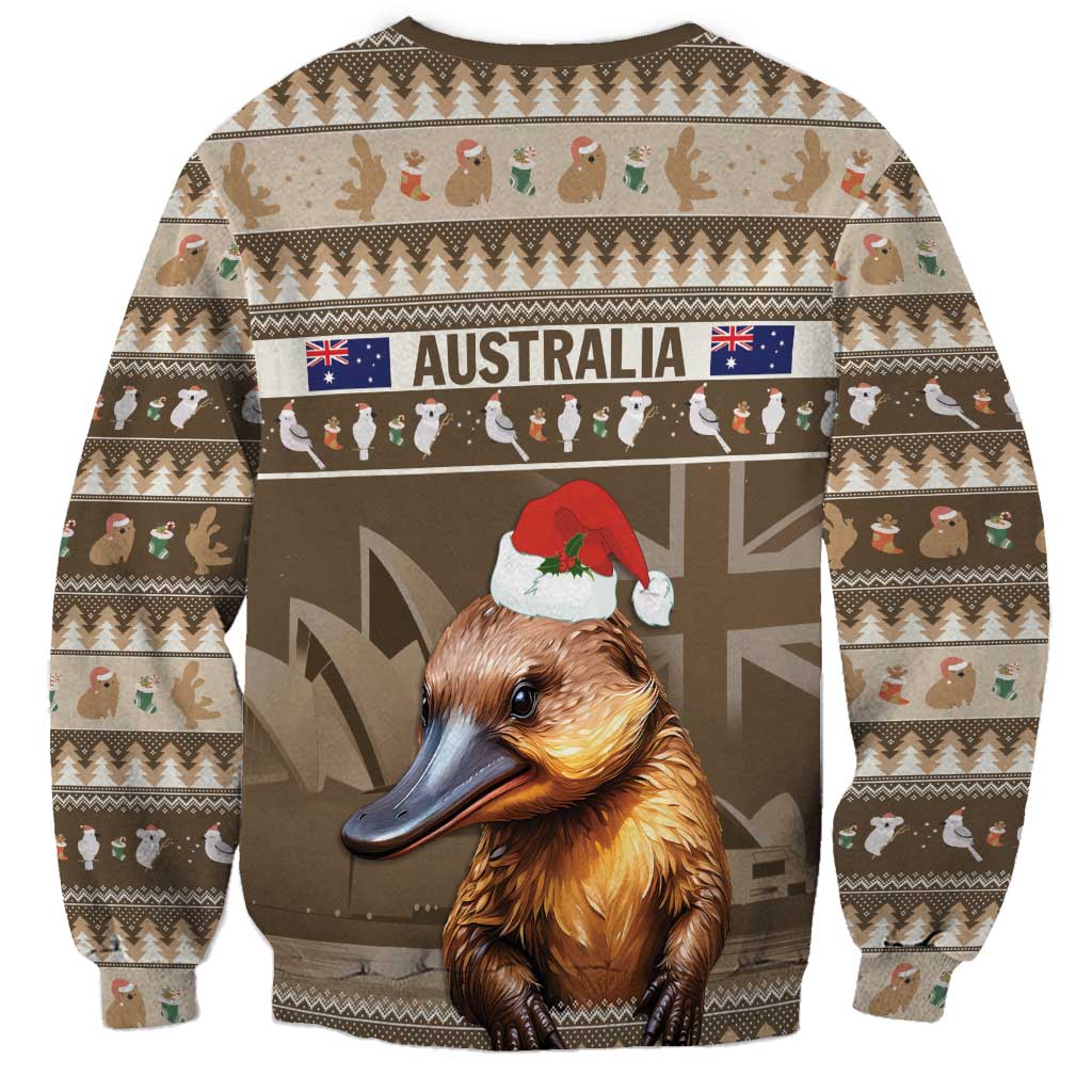 Aussie Platypus Sweatshirt Merry Christmas