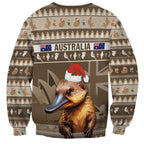 Aussie Platypus Sweatshirt Merry Christmas