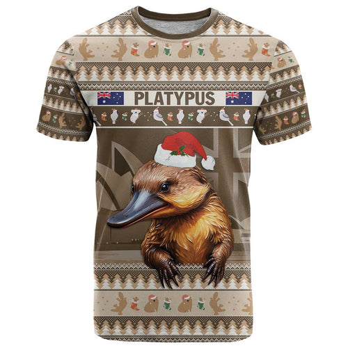 Aussie Platypus T Shirt Merry Christmas