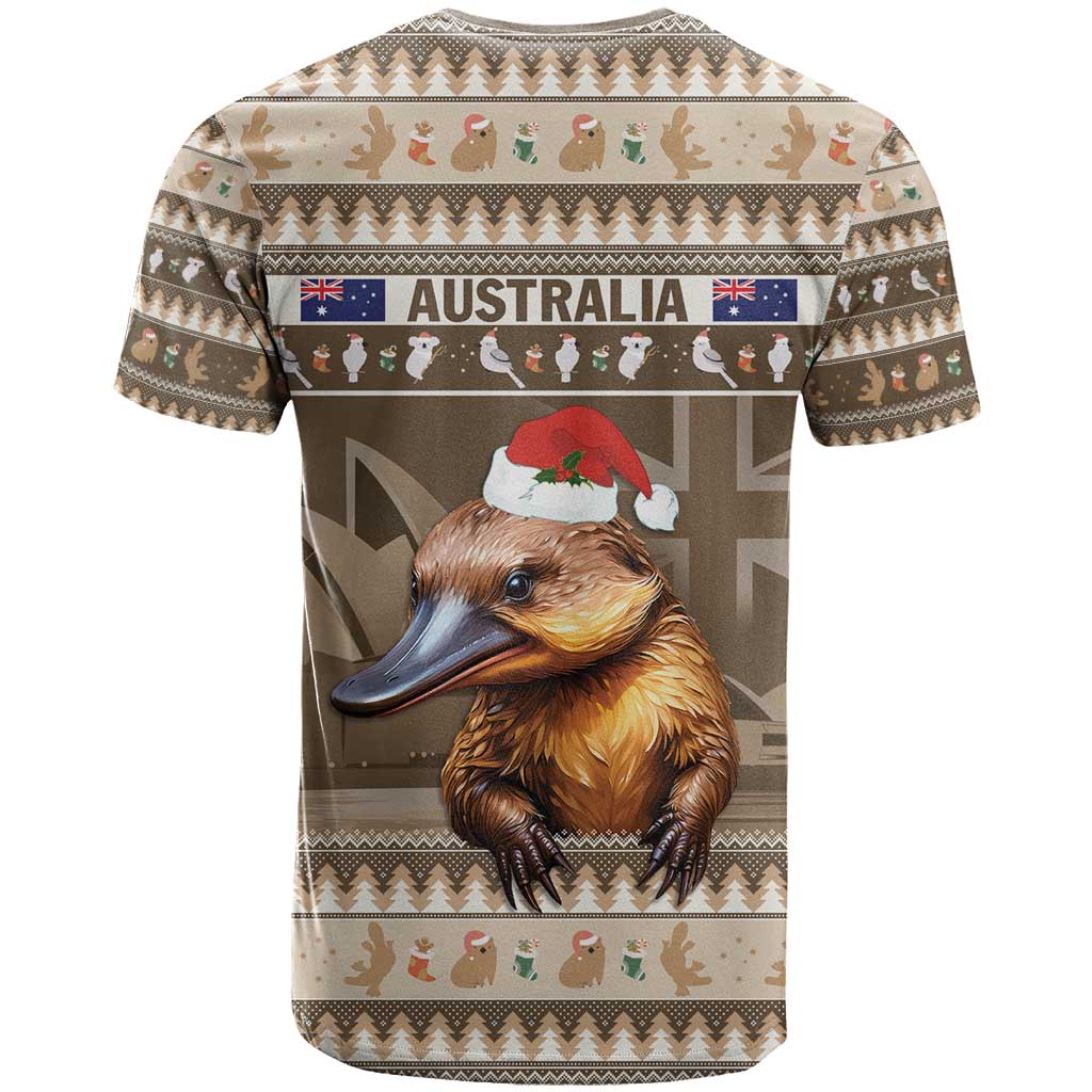 Aussie Platypus T Shirt Merry Christmas