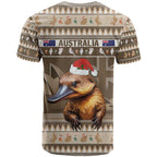 Aussie Platypus T Shirt Merry Christmas