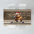 Aussie Platypus Tablecloth Merry Christmas