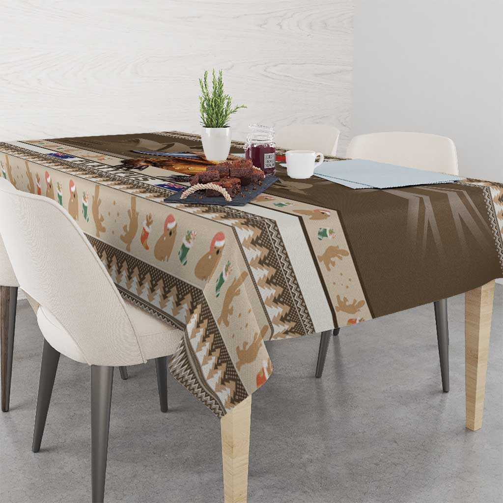 Aussie Platypus Tablecloth Merry Christmas