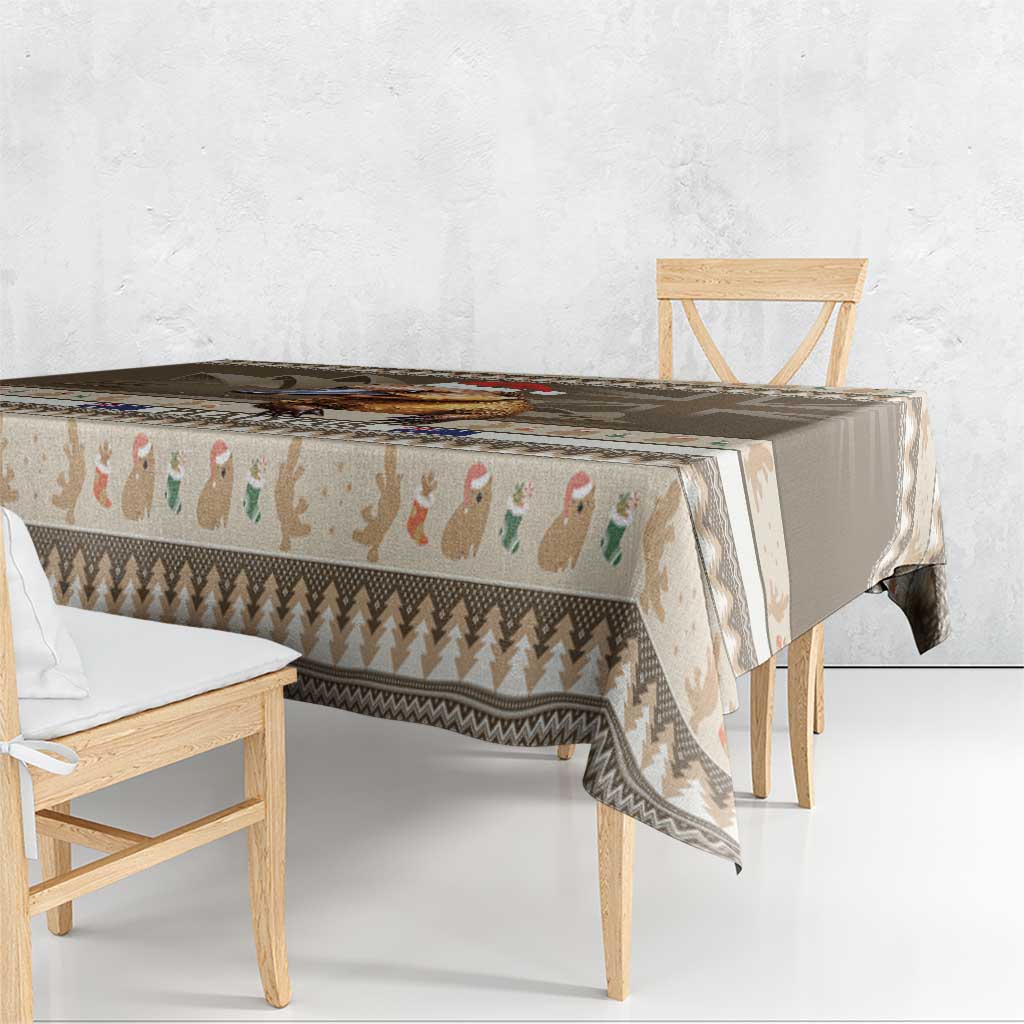 Aussie Platypus Tablecloth Merry Christmas