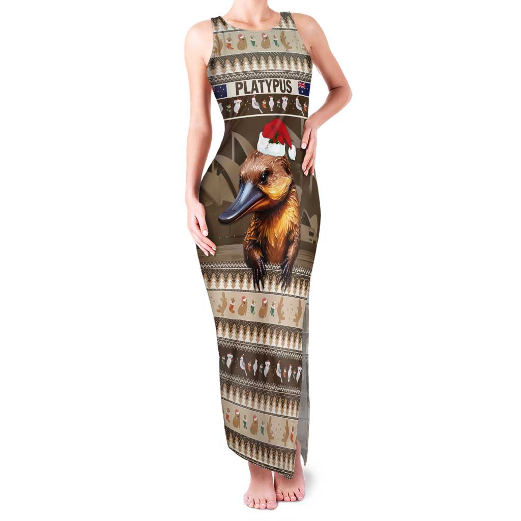 Aussie Platypus Tank Maxi Dress Merry Christmas