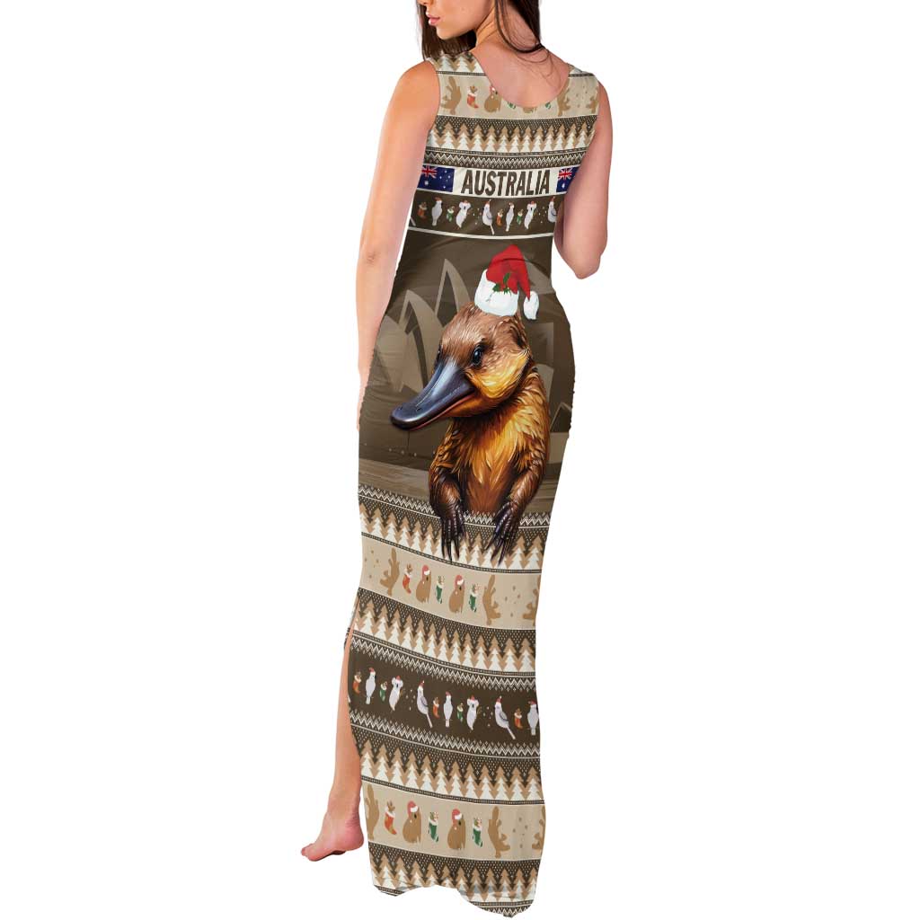 Aussie Platypus Tank Maxi Dress Merry Christmas