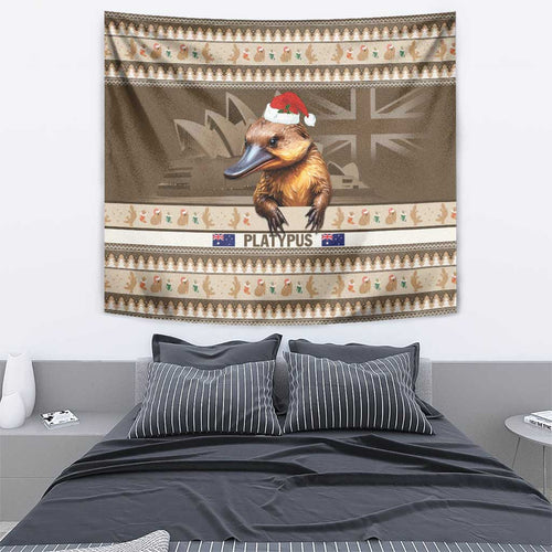 Aussie Platypus Tapestry Merry Christmas