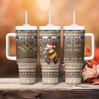 Aussie Platypus Tumbler With Handle Merry Christmas