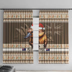 Aussie Platypus Window Curtain Merry Christmas