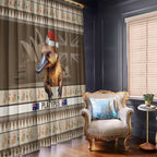 Aussie Platypus Window Curtain Merry Christmas