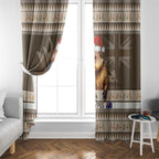 Aussie Platypus Window Curtain Merry Christmas
