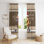 Aussie Platypus Window Curtain Merry Christmas