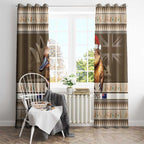 Aussie Platypus Window Curtain Merry Christmas
