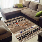Aussie Tasmanian Tiger Area Rug Merry Christmas