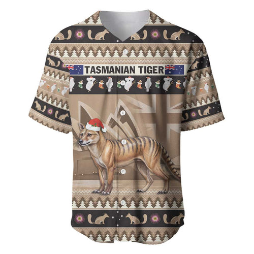 Aussie Tasmanian Tiger Baseball Jersey Merry Christmas