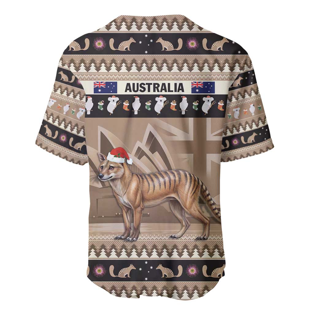 Aussie Tasmanian Tiger Baseball Jersey Merry Christmas