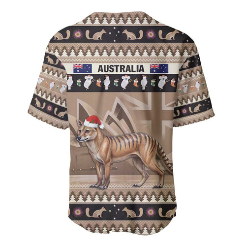 Aussie Tasmanian Tiger Baseball Jersey Merry Christmas