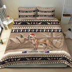 Aussie Tasmanian Tiger Bedding Set Merry Christmas