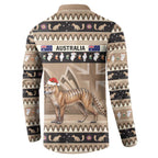Aussie Tasmanian Tiger Button Sweatshirt Merry Christmas