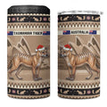 Aussie Tasmanian Tiger 4 in 1 Can Cooler Tumbler Merry Christmas