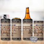 Aussie Tasmanian Tiger 4 in 1 Can Cooler Tumbler Merry Christmas