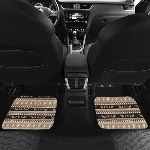 Aussie Tasmanian Tiger Car Mats Merry Christmas