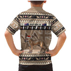 Aussie Tasmanian Tiger Family Matching Mermaid Dress and Hawaiian Shirt Merry Christmas