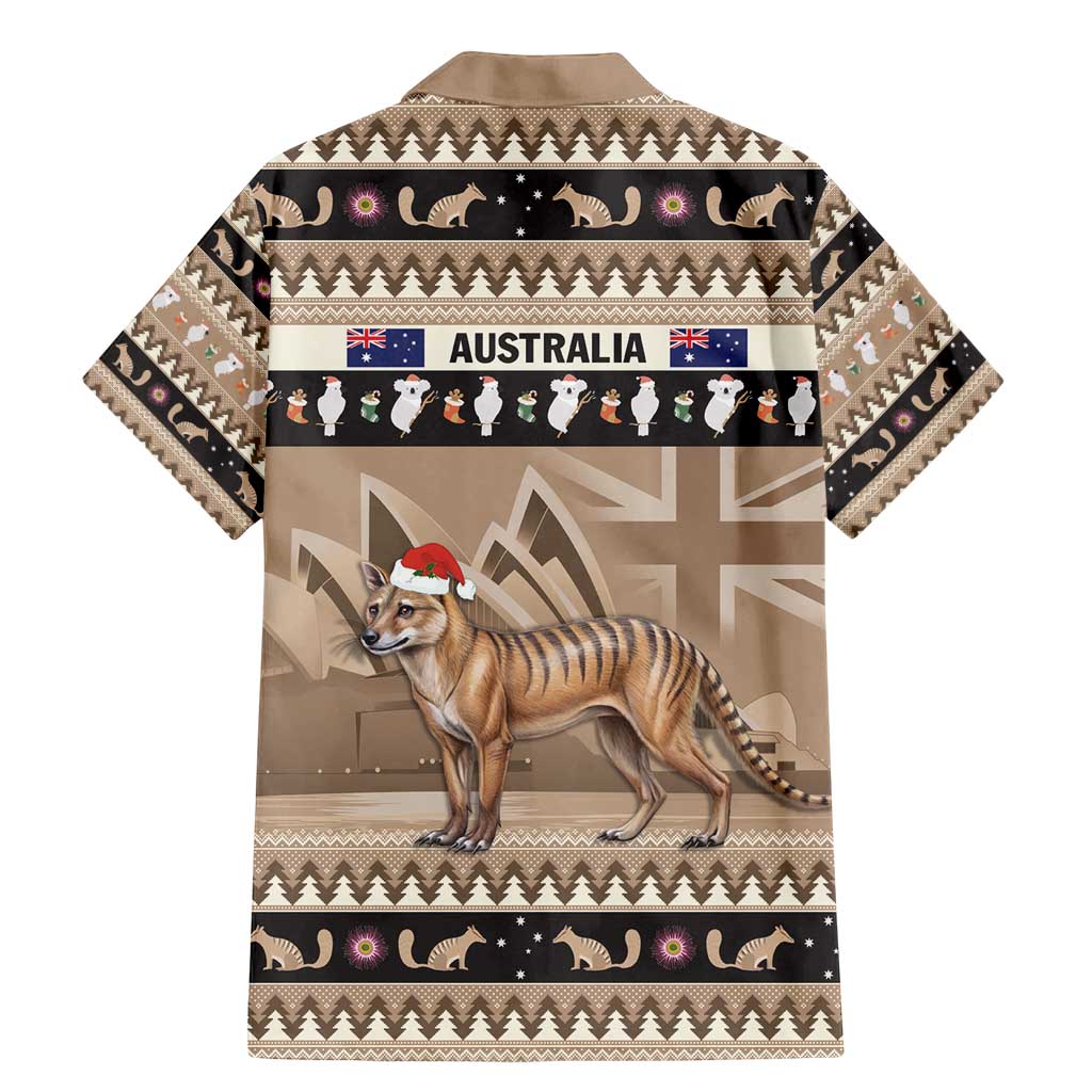 Aussie Tasmanian Tiger Family Matching Mermaid Dress and Hawaiian Shirt Merry Christmas